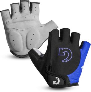 Breathable Summer Half <b>Finger</b> Mountain <b>Bike</b> Riding Gloves for Men & Women Anti-Slip Fitness Cycling Shock Absorbing Gel Palm - Product Image 2