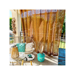 Toldo Rectangular Impermeable de Fibra de Coco Blue Lotus para Uso en Exteriores: Estacionamiento, Playa, Camping, Bodas - Product Image 2