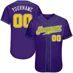 Jersey de béisbol de sublimación, camiseta de estilo bordado personalizado, camiseta de entrenamiento transpirable de manga corta - Product Image 5