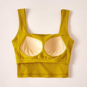 Femmes Strappy Bandage Crop Top Solide Tricoté Camis Dos Nu Sexy Femmes Dos Nu Soutien-Gorge Camisole Crop Top Precious Sando Halter - Product Image 1