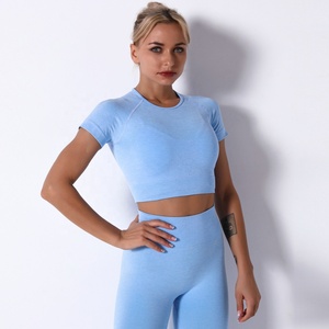Ropa deportiva personalizada de alta calidad con bonitos bolsillos, conjunto de ropa de entrenamiento, pantalones de yoga, leggings y shorts para mujer. - Product Image 2