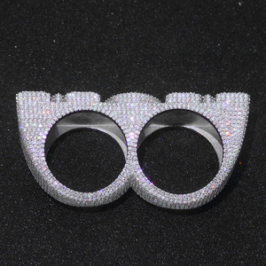Mens Lab Grown Diamond 925 Silver <b>Name</b> Letter <b>Ring</b> Iced Out Statement Luxury Fashion Jewellery - Product Image 2