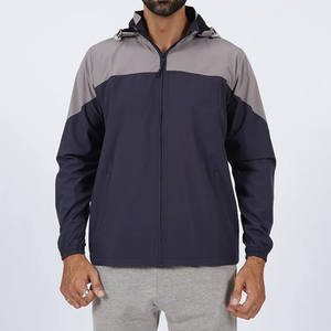 Veste de randonnée imperméable en toile à col montant avec logo frontal, personnalisable, unisexe, coupe-vent d'hiver, pour homme, pour l'extérieur, 2026 - Product Image 1