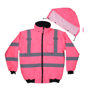 Top vente personnalisé fermeture éclair hommes femmes à manches longues vestes de sécurité étanche à l'eau caractéristique Logo brodé personnalisé - Product Image 3