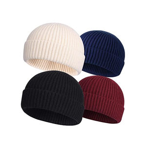 หมวกบีนนี่ผู้ชายลายแจ็คการ์ดสีสันสวยงามที่สุด สำหรับฤดูหนาวใหม่ ออกแบบโดยดีไซเนอร์ ช่วยให้ศีรษะและใบหน้าอุ่นสบาย ผลิตจากผ้าถักนุ่ม - Product Image 4