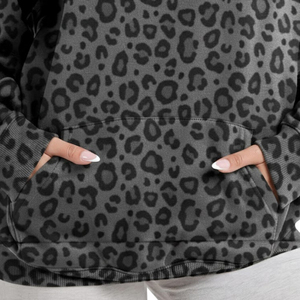 Nouveauté 2025 – Sweat à capuche à manches longues pour femme, imprimé léopard, service OEM, dernier style, pull à capuche pour femme - Product Image 4