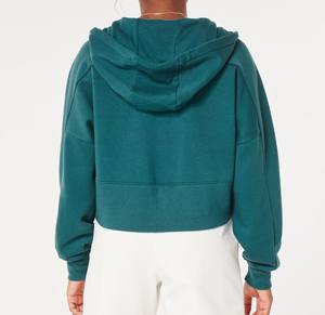 Acid Washed 300gsm coupe régulière sweat à capuche d'hiver pour hommes avant Logo personnalisé tissu polaire respirant séchage rapide longueur régulière - Product Image 3