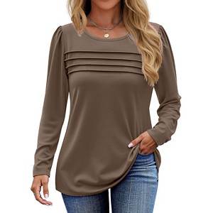 2026 camiseta a cuadros de cuello redondo personalizada de lujo para mujer, ropa de calle, 100% de algodón, secado rápido, transpirable, estilo informal de invierno, logotipo personalizado - Product Image 5