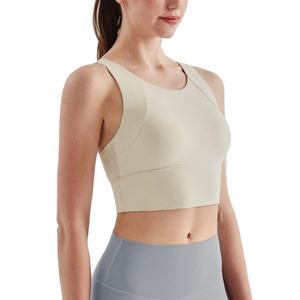 Sujetador deportivo clásico Racerback para mujer, sujetadores de yoga acolchados, reversibles, elásticos en cuatro direcciones, sujetador deportivo para gimnasio y yoga para mujer - Product Image 2
