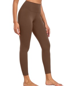 Leggings de Compresión de Cintura Alta para Mujer, Personalizadas, Ligeras, de Secado Rápido, Ecológicas, Transpirables, de Longitud Completa, con Cintura Elástica, Color Sólido - Product Image 5