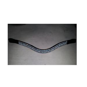 Correa de cuero en forma de U para cabeza de caballo, banda ostentosa para cabeza de caballo, 5 filas - Product Image 4