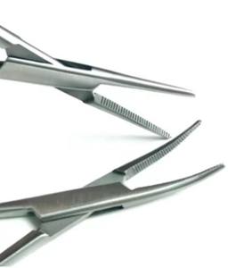 Pinzas Hemostáticas Profesionales, Pinzas para Arterias Mosquito, Curvas y Rectas, Dentadas, de Acero Inoxidable - Product Image 3