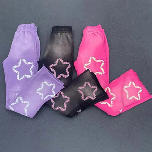 Ensemble de survêtements unisexe à manches longues en éponge broderie de détresse personnalisée vêtements d'hiver à capuche solides lavés à l'acide nouvel arrivage - Product Image 4