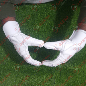 High Quality Sportwear <b>Long</b> Cuff Leather Baseball Batting <b>Gloves</b> <b>White</b> Color Adult & Youth Baseball Batting <b>Gloves</b> - Product Image 5