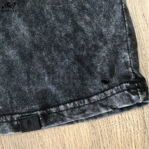 Nouveautés T-shirts Streetwear Homme Délavés à l'Acide 100% Coton Design Personnalisé Haute Performance Respirant Toile Robuste Col Ringer - Product Image 3