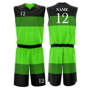 Conjunto de Uniforme de Baloncesto para Hombre, Venta Caliente, Color Personalizado, Poliéster con Nuevo Diseño Impreso, Transpirable, Talla Grande, Venta al por Mayor - Product Image 1