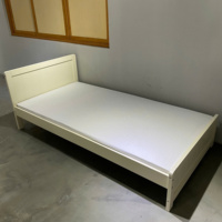 Einfache moderne Holzbett rahmen Single Size Doppelbett mit Lagerung Schlafzimmer möbel Sets