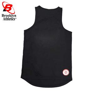 Camiseta de entrenamiento atlético de algodón 100% para hombre, camiseta transpirable deportiva para correr, camiseta sin mangas informal de verano con estampado liso - Product Image 5