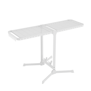 Cao Cấp Thép Có Thể Gập Lại Sàn Khô Giá Công Suất Lớn Cánh Hình Dạng Quần Áo Giá Gấp Móc Áo Cho Tủ Quần Áo Nhà Bếp Phòng Tắm - Product Image 1