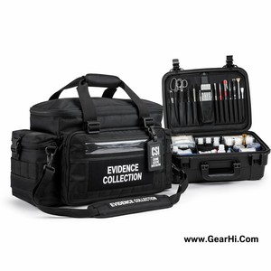 Sac de collecte d'épreuves criminalistiques et kit d'investigation sur la scène du crime - Boîte de transport pour échantillonnage en laboratoire en nylon 1000D - Product Image 1