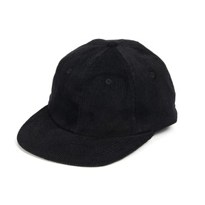 Casquette 6 panneaux en velours côtelé de grande taille pour hommes Casquette hip-hop à profil moyen en coton Visière plate non structurée Chapeau snapback respirant confortable - Product Image 3