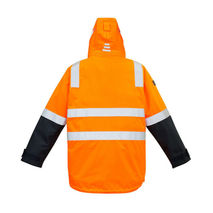 Chaqueta reflectante de alta visibilidad para exteriores para hombres Logotipo personalizado Impreso Precio razonable Chaqueta DE SEGURIDAD reflectante La mejor calidad - Product Image 6