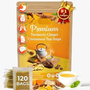 Mezcla de Hierbas de Cúrcuma, Jengibre, Limón y Canela de Marca Propia en Bolsitas de Té, Vietnam - Product Image 1