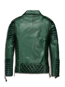 Chaqueta de Cuero Genuino para Hombre, Nueva Colección de Invierno, Color Personalizado, Logotipo Frontal, Servicio OEM, Alta Calidad, Venta al Por Mayor - Product Image 2