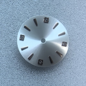 Logotipo personalizado NH35 28,5mm Sunrayl Diamond Indexes Reloj Dial Reloj Movimiento Accesorios Piezas Caja Reloj personalizado Dial - Product Image 3