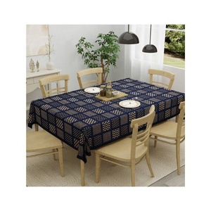 New American Style Customized Color Luxury Embroidered 100% Cotton <b>Waterproof</b> Oil-Proof Tablecloth for Parties Weddings Banquets - Product Image 4