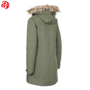 <b>Women's</b> Autumn Winter Windproof Parka Jacket <b>Padded</b> Down Hooded <b>Coat</b> with Multiple Pockets Breathable Design - Product Image 3