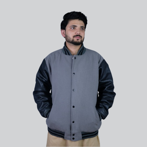 Chaqueta Universitaria de Invierno Casual para Hombre, Ecológica, con Impresión de Logotipo Personalizado de Alta Calidad, al por Mayor - Product Image 4