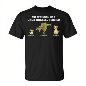 Camiseta The Evolution Of A Jack Russell Terrier Dog Mom para amantes de las mascotas - Product Image 2
