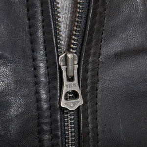 Veste en cuir décontractée slim fit pour homme, best-seller pour l'hiver, design et logo personnalisés, fermeture éclair intégrale - Product Image 5