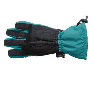 ถุงมือสกีแฟชั่นสำหรับผู้ชายสีเขียวเข้มทำจากหนังคุณภาพสูงสำหรับฤดูหนาว - Product Image 3