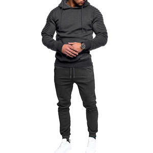 Sweat-shirt à capuche pour homme, ensemble de survêtement en molleton doux, tenue décontractée d'hiver, vêtements de sport streetwear, fournisseur en gros OEM - Product Image 1