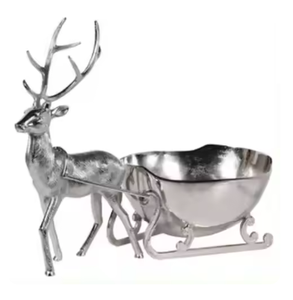 <b>Vintage</b> Reindeer Handles Ice <b>Bucket</b> <b>Champagne</b> Holder Unique Design Ice <b>Bucket</b> Durable Quality Handcrafted Bar Decor Supplies - Product Image 3