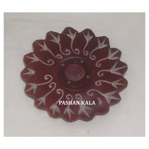 Soporte de barra de incienso de fragancia de lujo hecho a mano, piedra de jabón Natural pulida, forma redondeada para adoración y decoración del hogar - Product Image 1