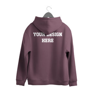 100% coton confortable motif solide tricoté sweat grande taille hommes femmes quotidien décontracté usage bas prix à capuche - Product Image 6