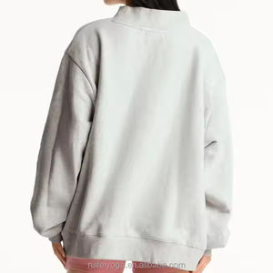 Meilleures ventes : Haut à col montant long pour femme, 100 % coton, léger, séchage rapide, impression personnalisée, épaules tombantes, OEM - Product Image 5