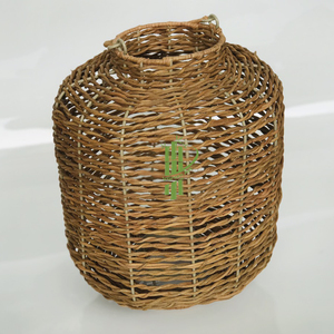 Handmade Woven Bamboo Shade Lampshade Covers Double Tiers Decorative Braided Pendant Lamp Shades - Product Image 3
