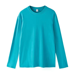 High Quality Graphic Tees Cotton Clothing <b>Long</b> Sleeve Unisex Printed <b>Tshirts</b> Custom Printed T-shirt for men - Product Image 3