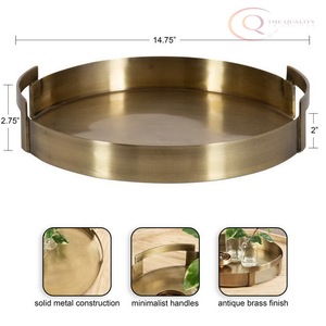 Bandeja Decorativa de Metal de Lujo para Decoración de Interiores de Ramadán |   Colores y Logotipo Personalizables para Sala de Estar y Comedor - Product Image 3