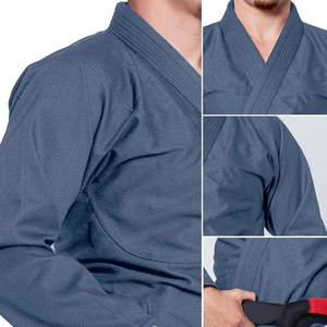 Nuevo Kimono Personalizable Delgado para Adultos, Uniforme de Judo, Entrenamiento de MMA, Personalizado en 3 Colores, Duradero, Blanco, Bel BJJ, 100% Algodón - Product Image 4