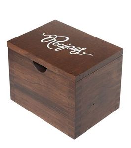 Caja de Recetas de Madera Hecha a Mano |   Calidad Premium |   Precio de Fábrica al por Mayor - Product Image 1