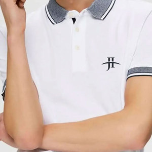 T-shirt polo décontracté pour homme Tissu extensible en polyester/coton pour un mouvement et une flexibilité améliorés Motif imprimé - Product Image 2