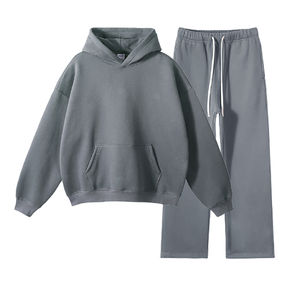 เสื้อวอร์มแบบสวมศีรษะสำหรับผู้ชายผ้าฟลีซ500 GSM ชุดวอร์มผ้าคอตตอน100% ไซส์ใหญ่พิเศษ - Product Image 5