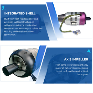 Microturbina de Gas de Bajo Consumo para Mapeo Aéreo 40kg 50kg 60kg 80kg 100kg 120kg 130kg 200kg Microturbina de Gas de Alta Altitud - Product Image 3