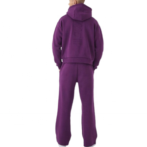 เสื้อสเวตเตอร์ผ้าฟลีซสำหรับผู้ชายและผู้หญิงเสื้อสเวตเตอร์ผ้าคอตตอนหนาใส่ได้ทั้งชายและหญิงมีฮู้ดระบายอากาศได้ดีมีลายพื้นไซส์ใหญ่พิเศษ - Product Image 6