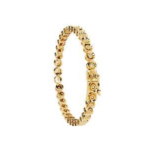 Fabulous 18K <b>Gold</b> Lab Grown Diamond Bracelet & <b>Bangle</b> Luxurious Jewelry - Product Image 2